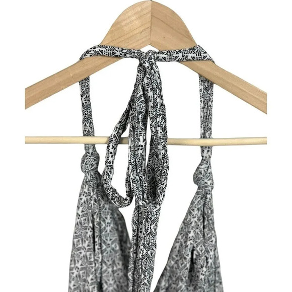 Lulu’s Casablanca Queen Black and White Print Maxi Dress Size Small Rayon Womens - Picture 7 of 11